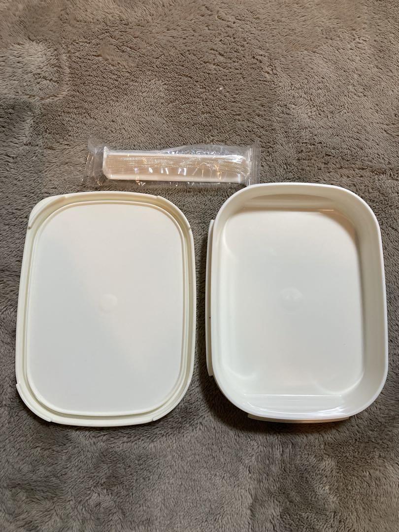 お弁当箱おまけ付き！Tupperware bamix ホワイト イエロー　未使用