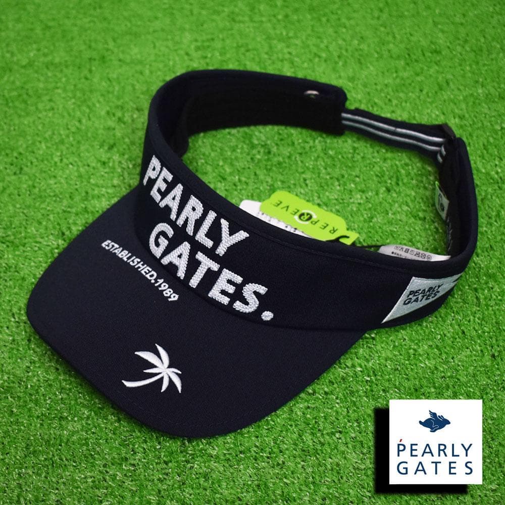 パーリーゲイツ ゴルフ サンバイザー【ネイビー】新品！