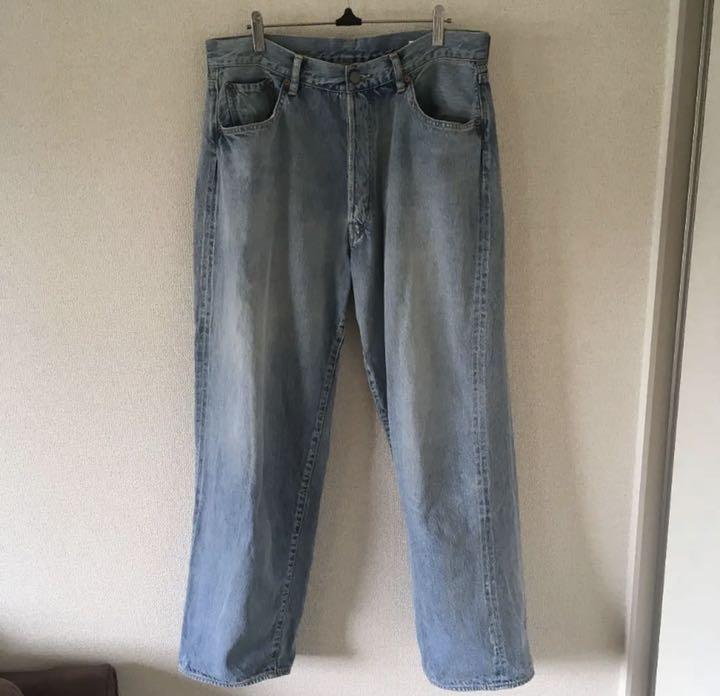COMOLI コモリ 5Pデニムパンツ ブリーチ