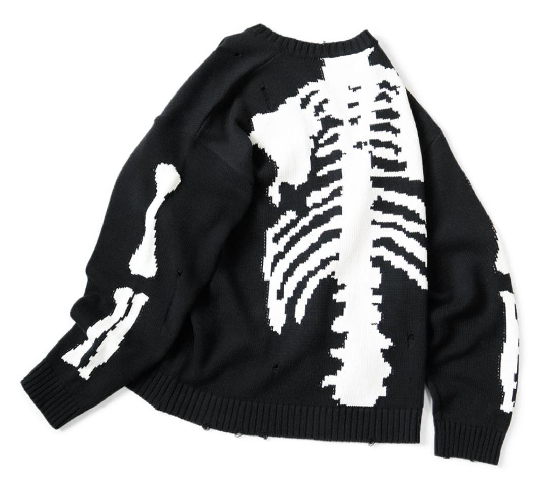 Kapital bone クルーセーター/ ブラック　Size 3