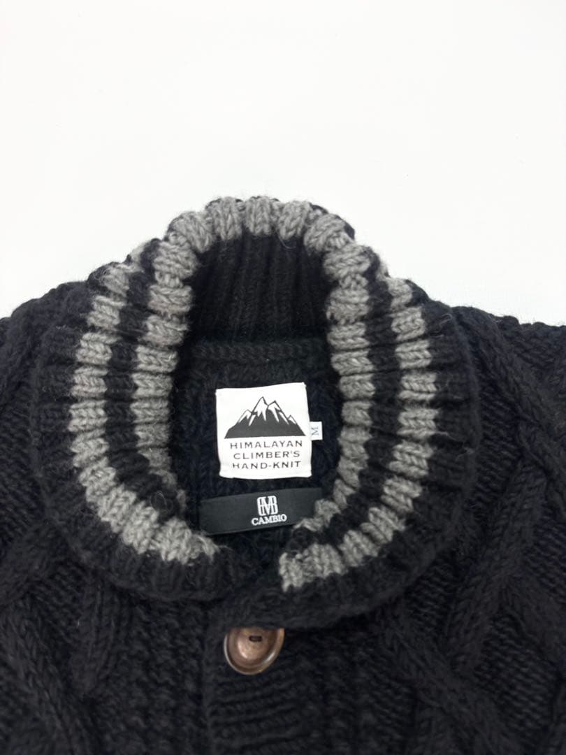 ヒマラヤンクライマーズハンドニット ショールカラー カーディガン カウチン ヒマラヤンクライマーズハンドニット ショールカラー カーディガン カウチン