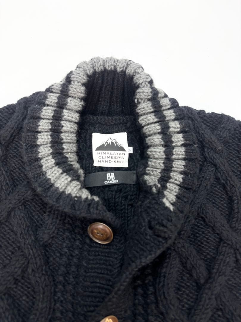 ヒマラヤンクライマーズハンドニット ショールカラー カーディガン カウチン ヒマラヤンクライマーズハンドニット ショールカラー カーディガン カウチン