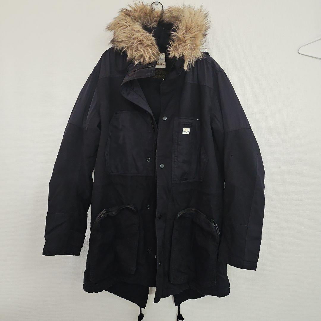 DIESEL モッズコート ミリタリーコート L 黒