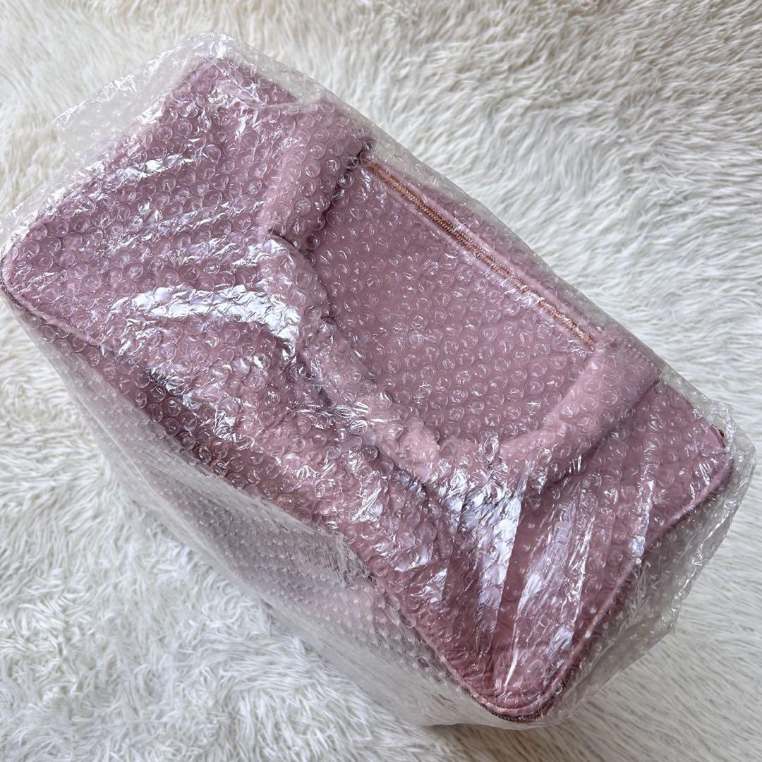 新品タグ付✨未開封✨フランフラン キルティング ソフトキャリーバッグ ピンク