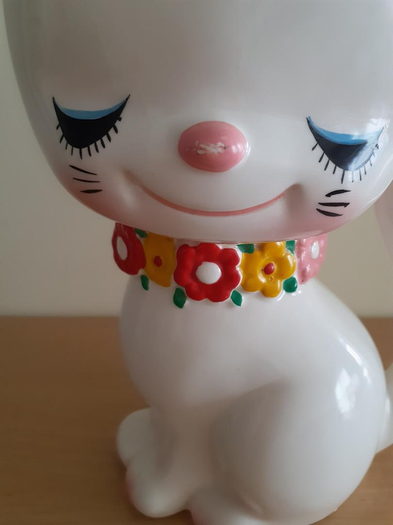 内藤ルネ　貯金箱　LOVELY MIC　昭和レトロ　陶器　レア 内藤ルネ ネコとネズミ 貯金箱 昭和レトロ（お値下げ中）