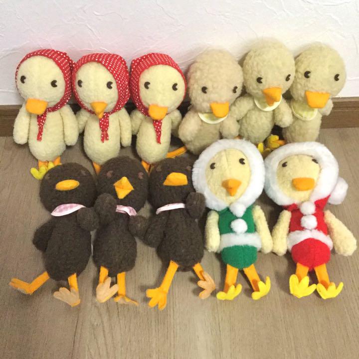 激レア☆バラ可】GLADEE ひよこぬいぐるみ 11匹 まとめ売り