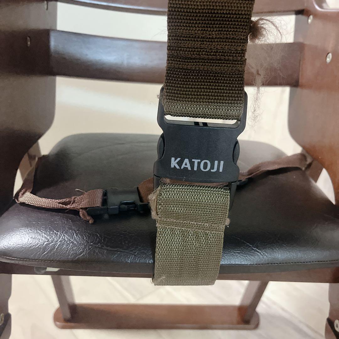 KATOJI カトージ 木製 ハイチェア クッションシート ダークブラウン