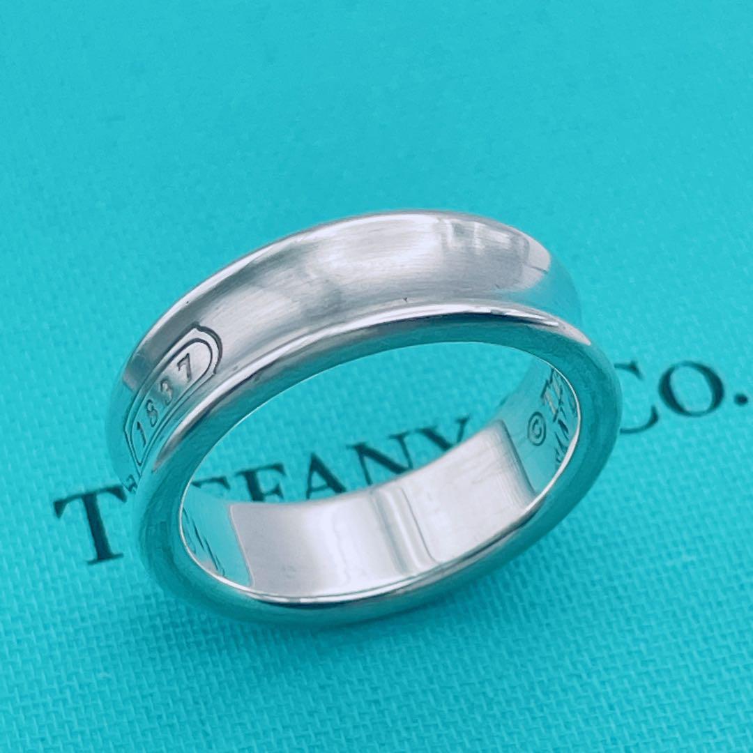 Tiffany & Co. リング　指輪　ナロー　ワイド　17号　1837