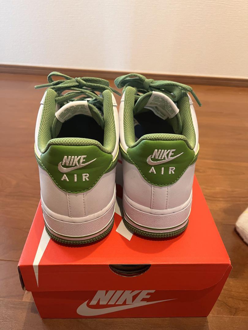 Nike Air Force 1 ホワイト/グリーン 27cm