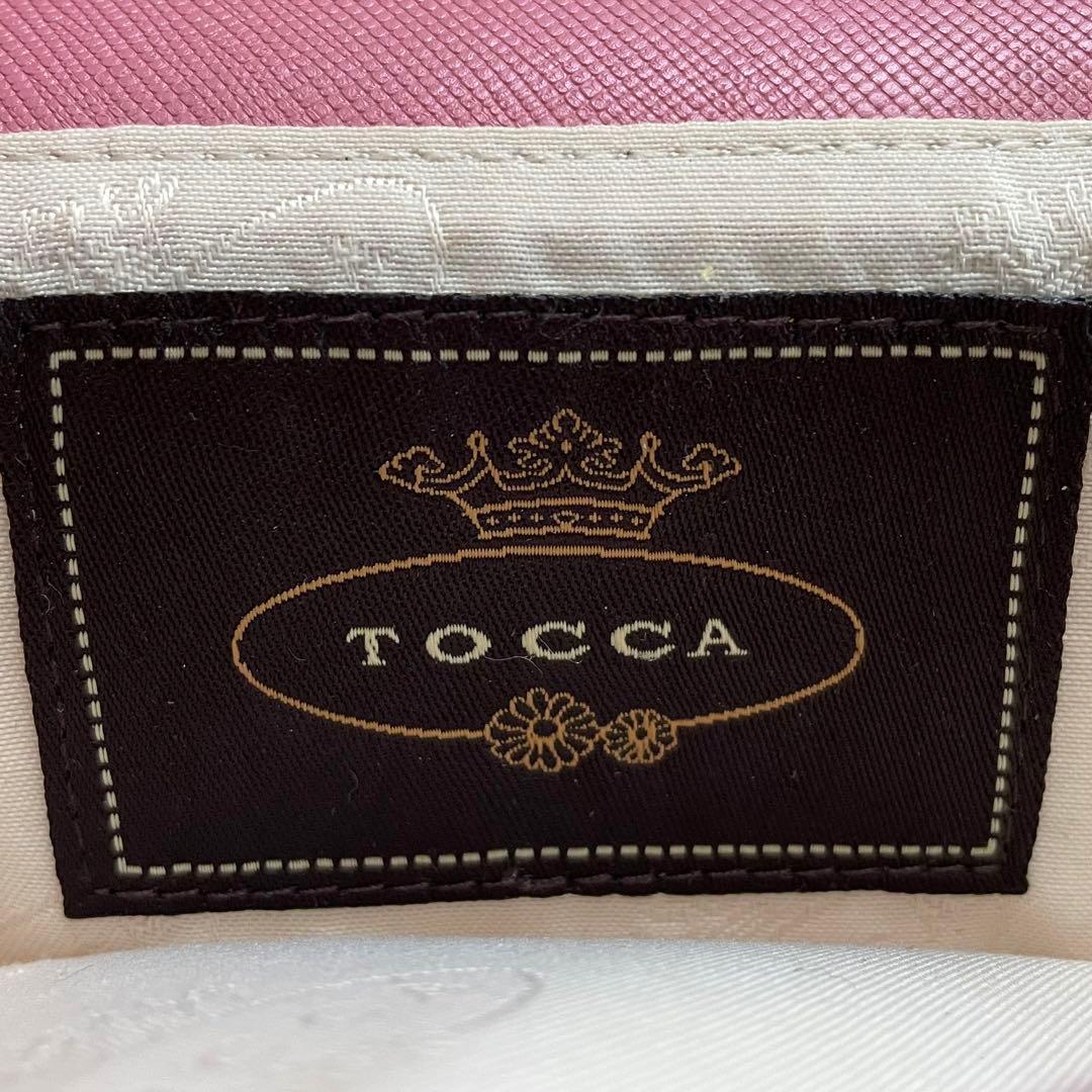 100%正規品 TOCCA トッカ ショルダー ポーチ 長財布 PVC レザー ロゴ