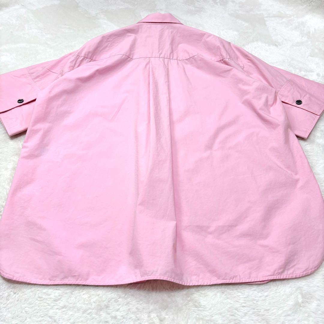 21AW・完売品】ENFOLD コットン ブロード 5分袖 BIG SHIRT