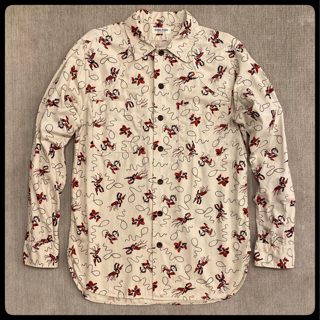【新品同様】定価¥18150 ダブルワークスDUBBLE WORKS長袖シャツ
