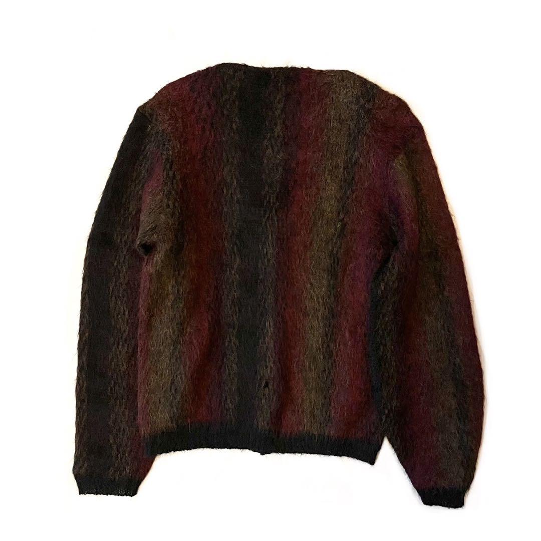 トップス 60's/shadow stripe  mohair cardigan