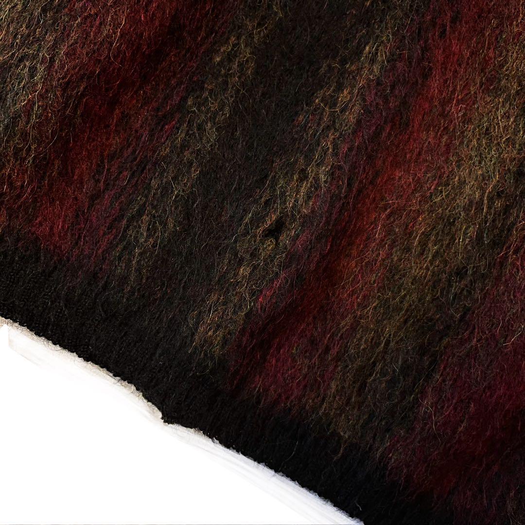 トップス 60's/shadow stripe  mohair cardigan
