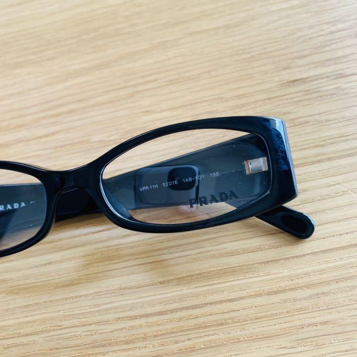 PRADA 正規品 イタリア製 黒 眼鏡 メガネ フレーム プラダ VPR11H