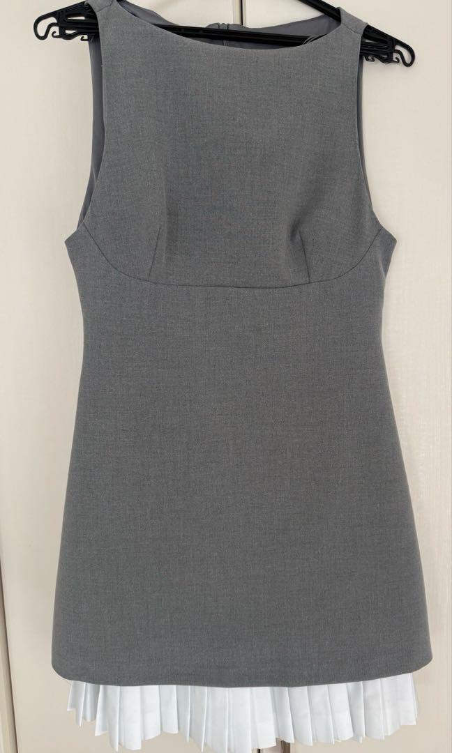 ZARA コンビポプリンショートワンピース - メルカリ