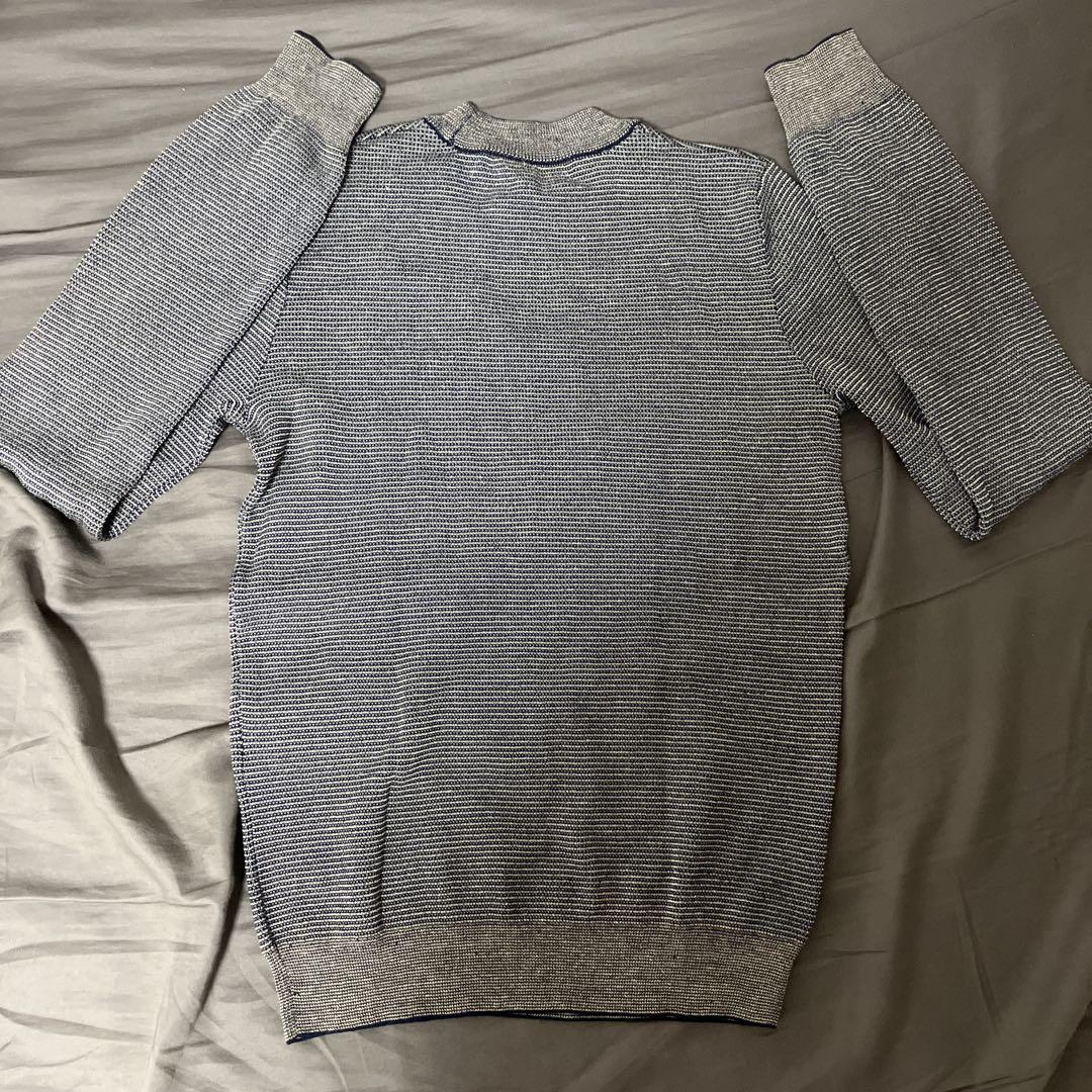美品　ADLFODOMINGUEZ シルバーグレー　春ニット