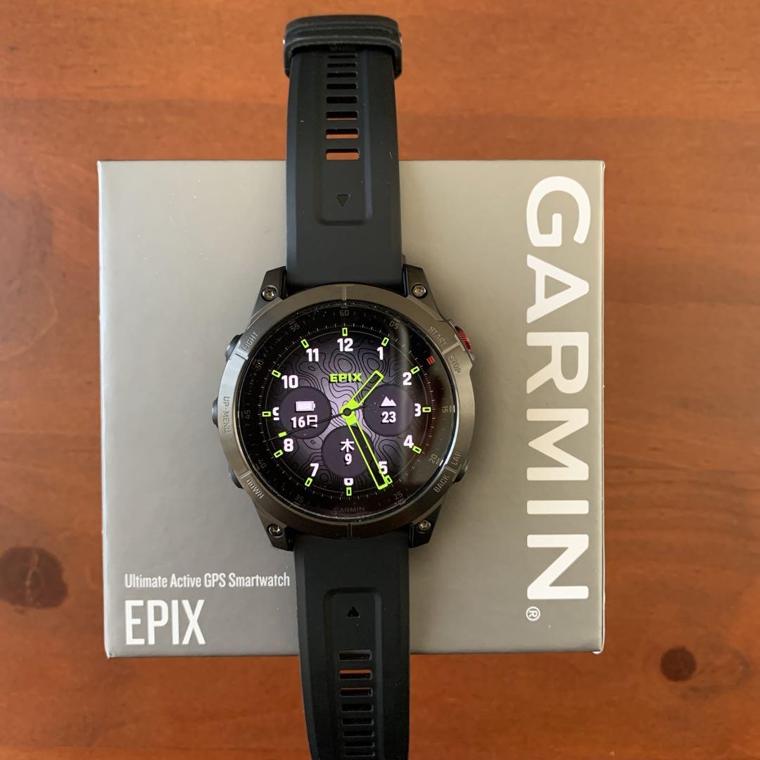 ガーミン（GARMIN）epix Sapphire Black チタンベルト付