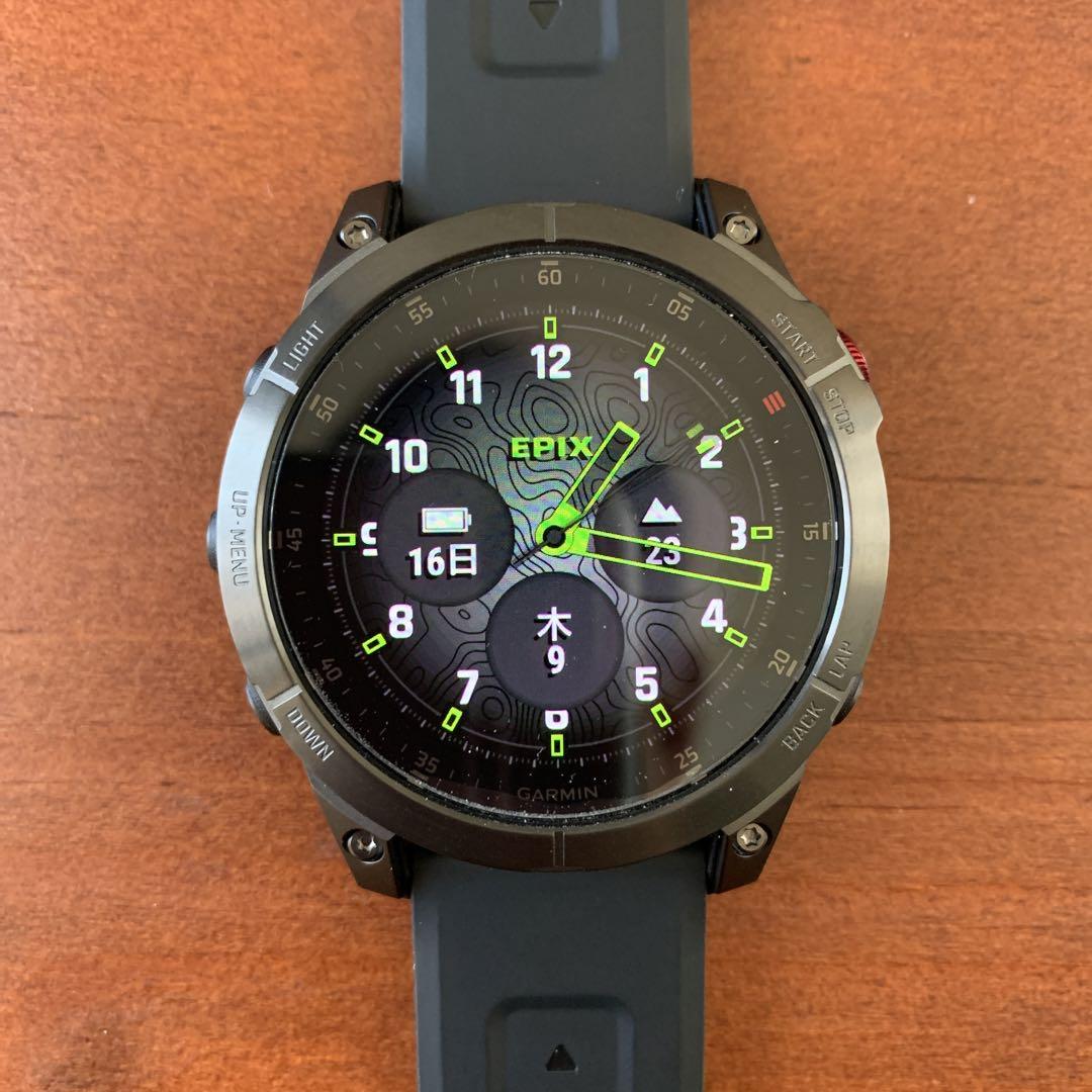 ガーミン（GARMIN）epix Sapphire Black チタンベルト付