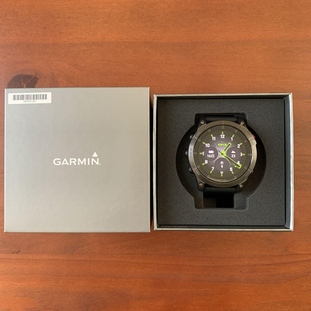 ガーミン（GARMIN）epix Sapphire Black チタンベルト付