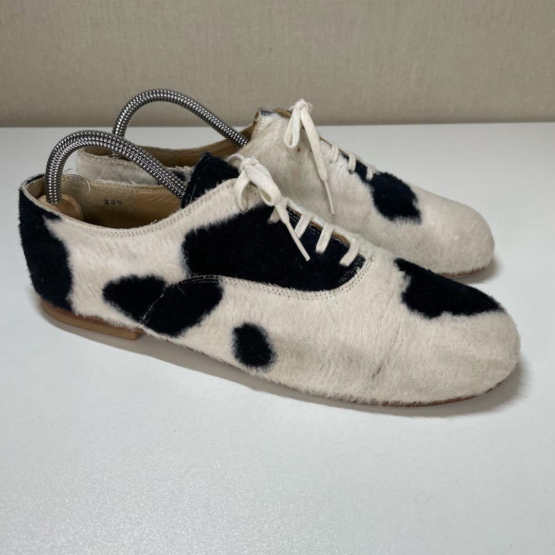 コムデギャルソン　カウモチーフファーシューズ　23.5㎝