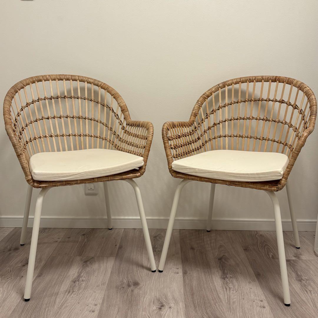 【美品】IKEA ニルソーヴェ　2脚セット IKEA イケア NILSOVE ニルソーヴェ 2脚セット