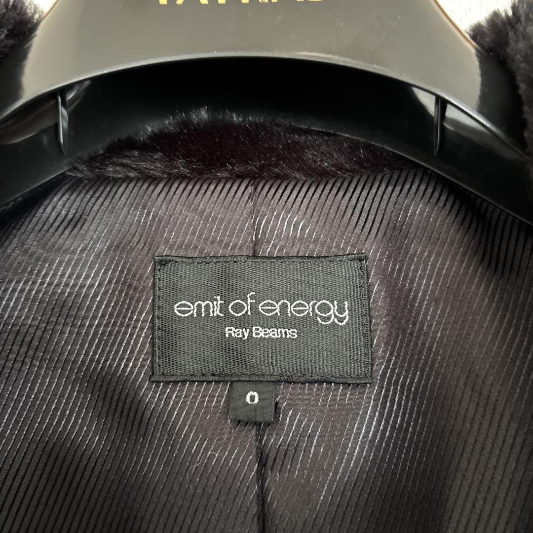 emit of energy Ray Beams 黒ファーコート サイズ0 - ジャケット