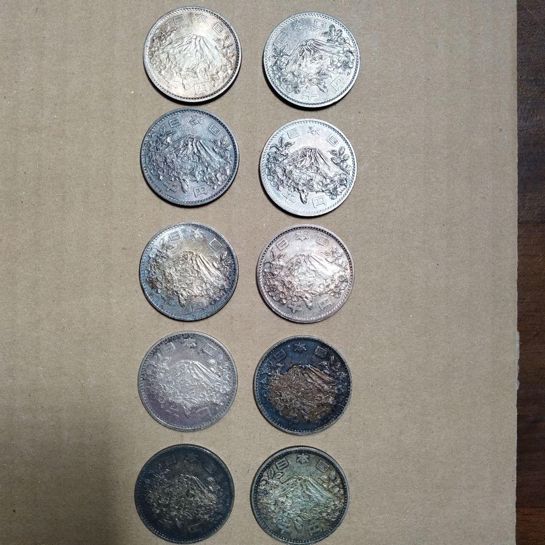 1964年東京オリンピック銀貨（プルーフ）10枚セット