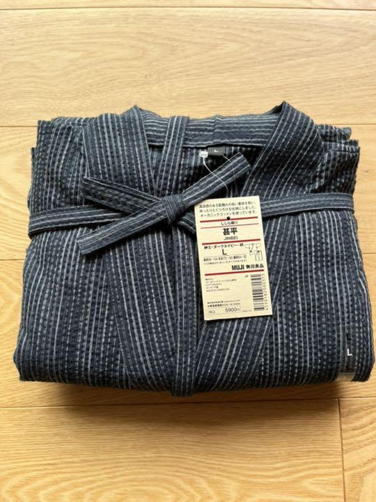 1140円 超特価SALE開催 甚平 無印良品メンズ Lサイズ