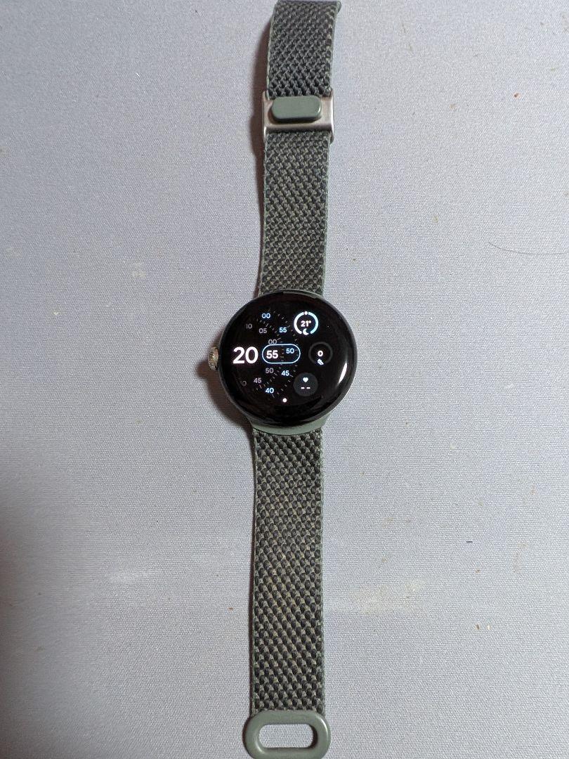 Pixel Watch（初代、第一世代）本体　ウーブンバンドIvy付き