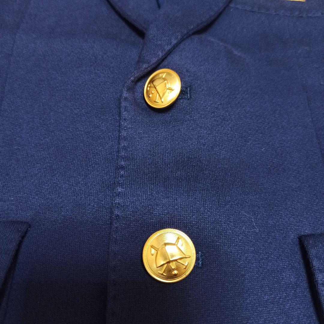 Ralph Lauren ラルフローレン レディース 紺ブレ 金ボタン 刺繍 L