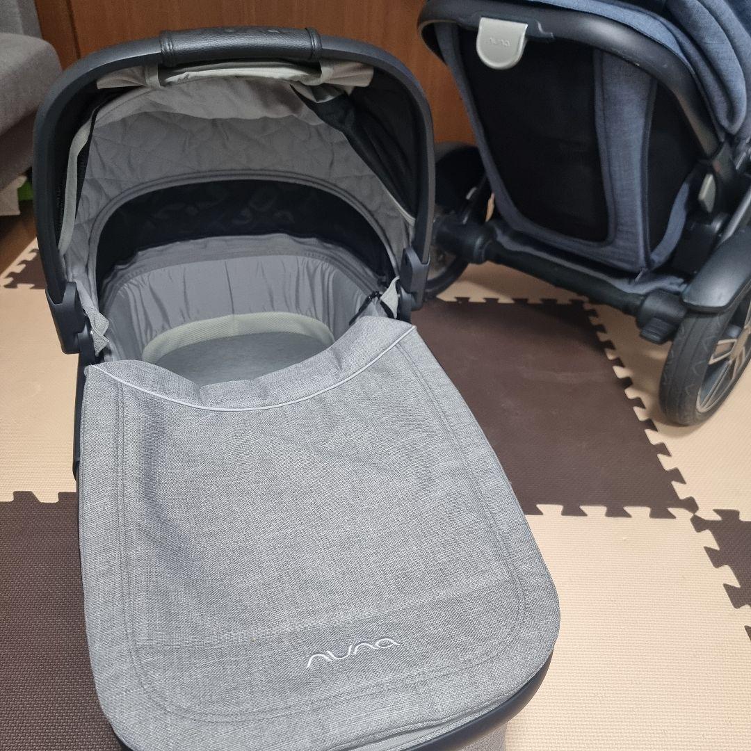 引取限定 二人乗りベビーカー nuna demi grow デミグロウ