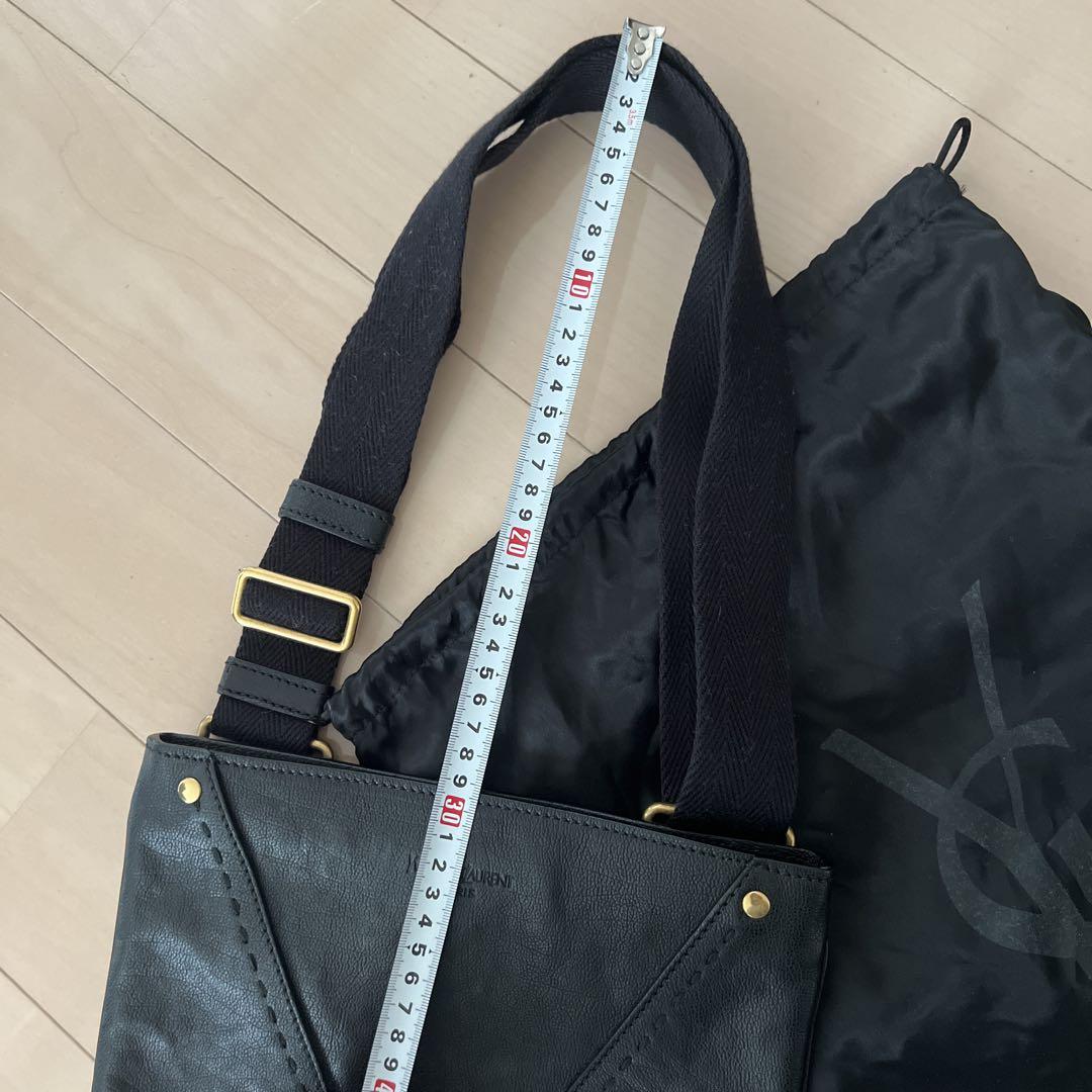 イヴサンローランパリ ショルダーバッグ黒Saint Laurent Paris