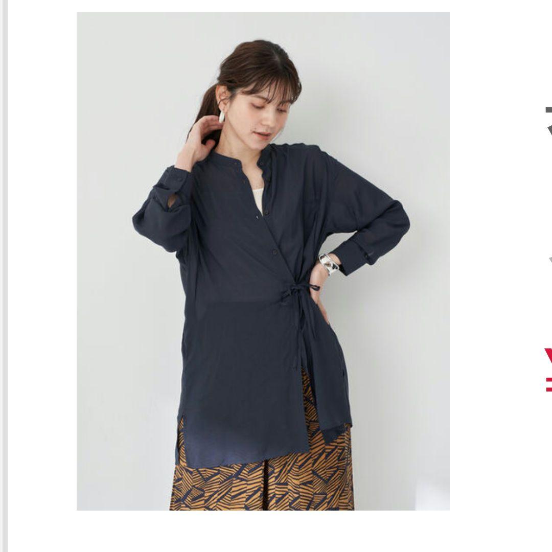 イェッカヴェッカ　マルチwayシルキーロングシャツ　セットアップ　バンドカラー
