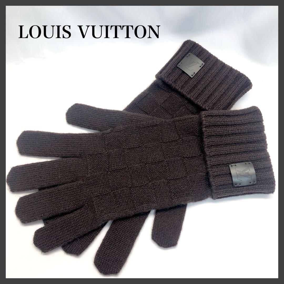【未使用級✨】　LOUIS VUITTON ダミエ グローブ 手袋 カシミヤ