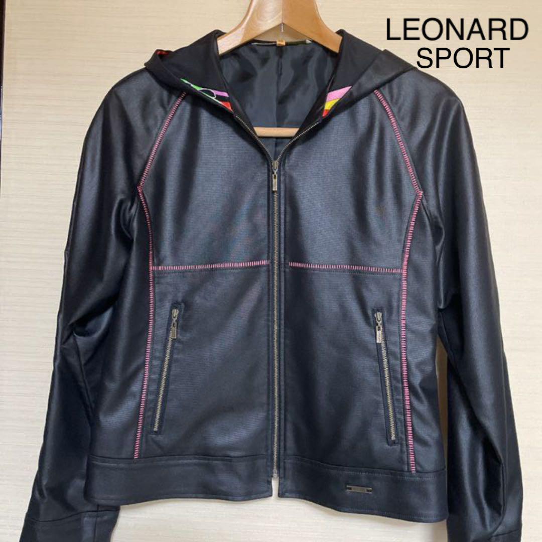 LEONARD レオナール　スポーツ ロゴブルゾン　ジャンパー　M 人気　希少 LEONARD SPORT ジャンパー/ブルゾン