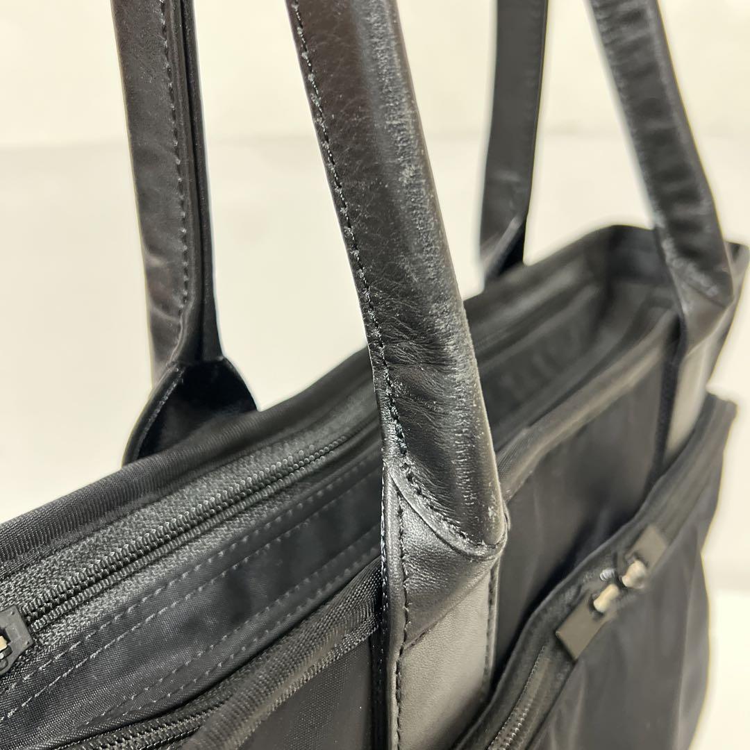 吉田カバン PORTER TIME ビジネス トートバッグ ブラック 中古