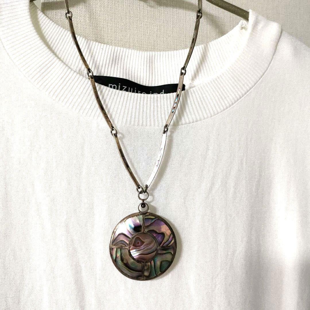 贅沢品 MEXICO 本日SALE シルバー 2面デザインネックレス ヴィンテージ アクセサリー