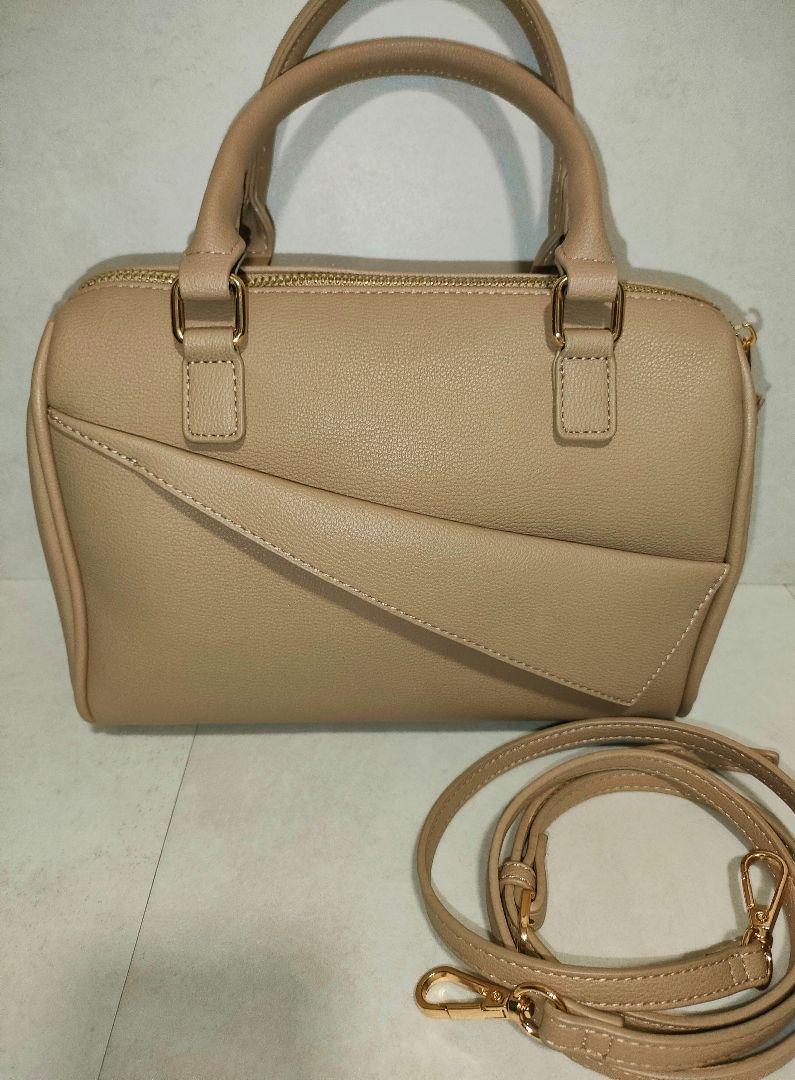 philme【 mekuri 】boston bag - greige