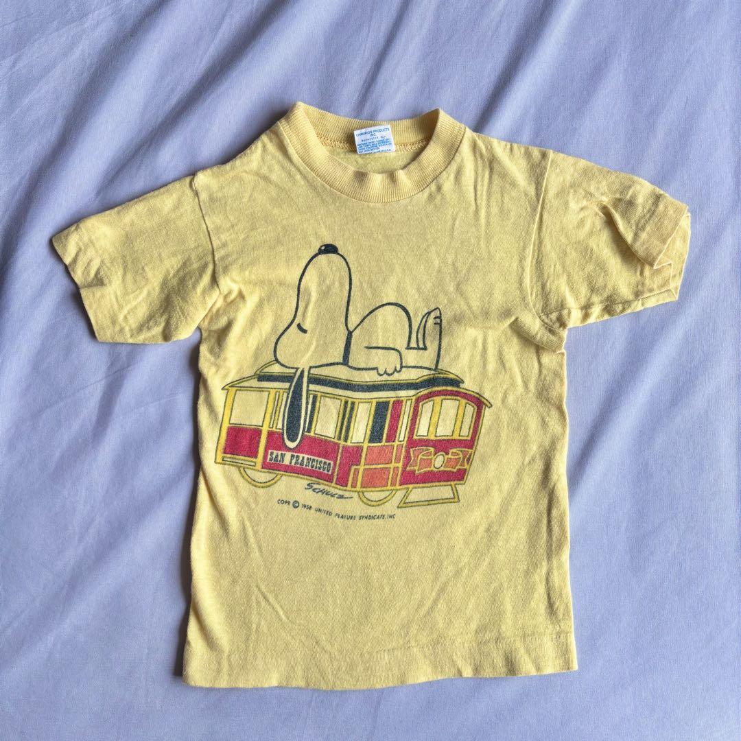 ヴィンテージ チャンピオン キッズ スヌーピー Tシャツ