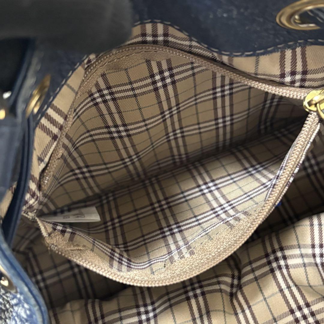✨️希少 バーバリーブルーレーベル 巾着 ハンドバッグ ノバチェック デニム