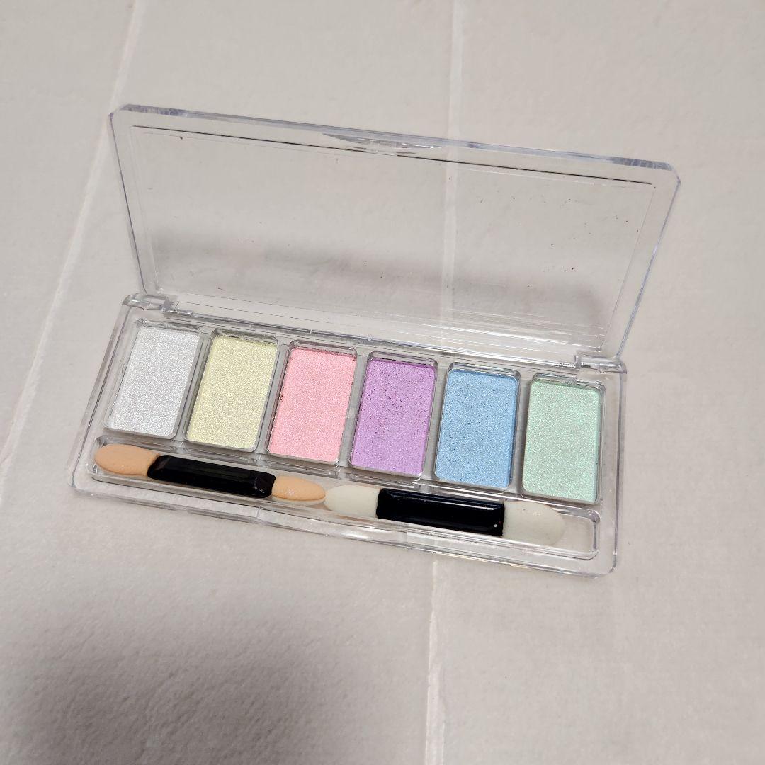 大特価⭐️ネイルアート ミラーパウダー 6色パレット ミラーネイル オーロラ