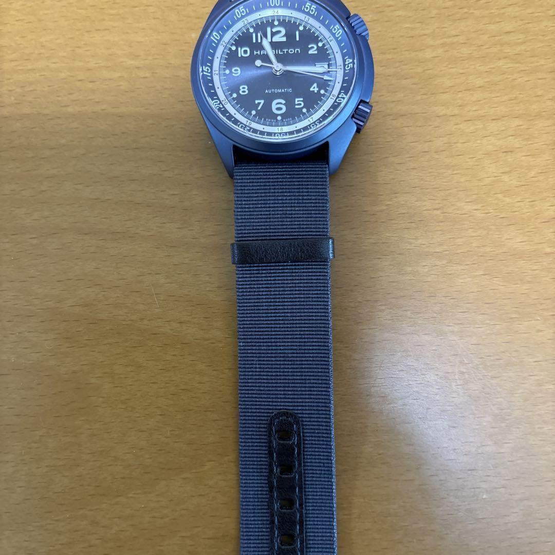 H804950　ハミルトン　カーキ　パイロット　パイオニア　アルミニウム