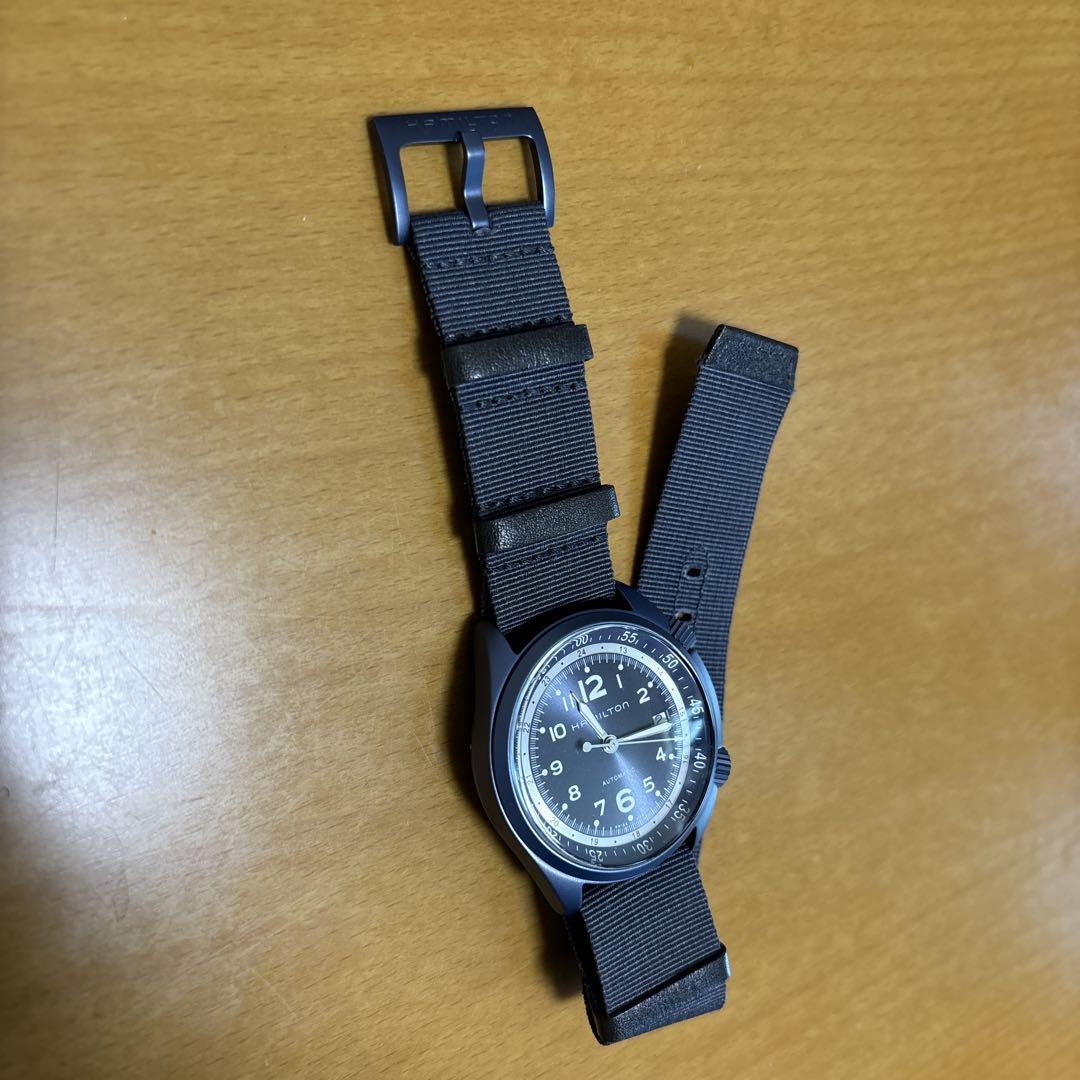 H804950　ハミルトン　カーキ　パイロット　パイオニア　アルミニウム
