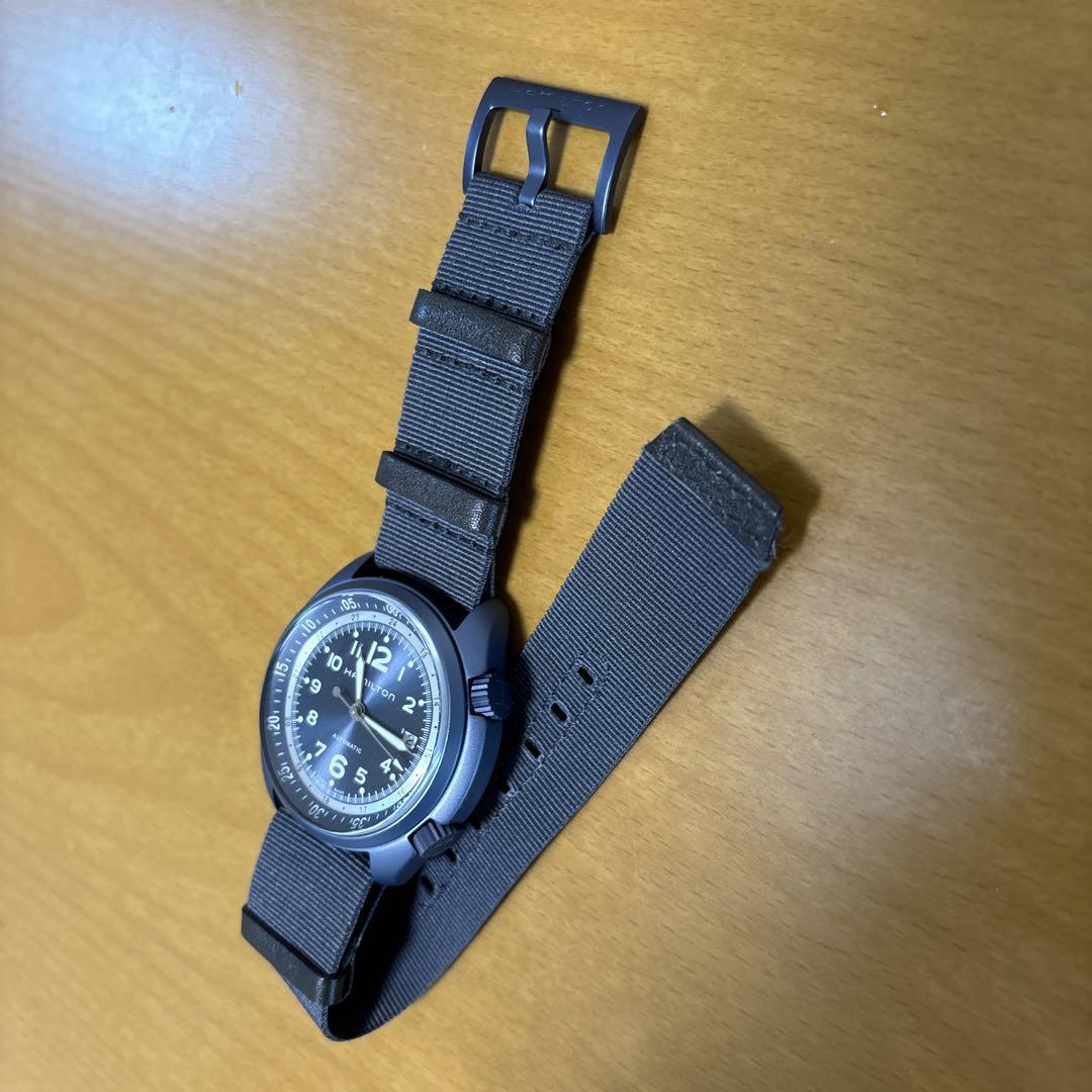 H804950　ハミルトン　カーキ　パイロット　パイオニア　アルミニウム