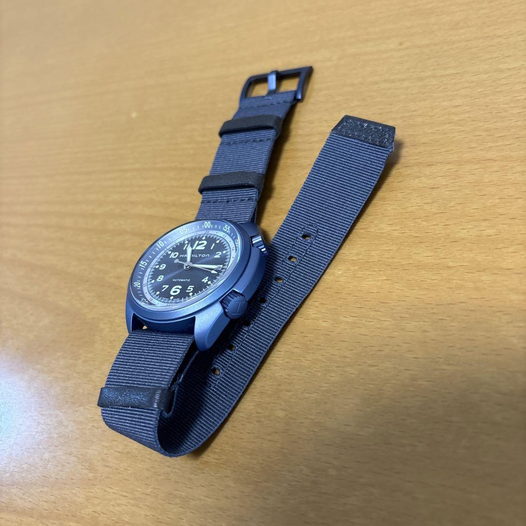 H804950　ハミルトン　カーキ　パイロット　パイオニア　アルミニウム