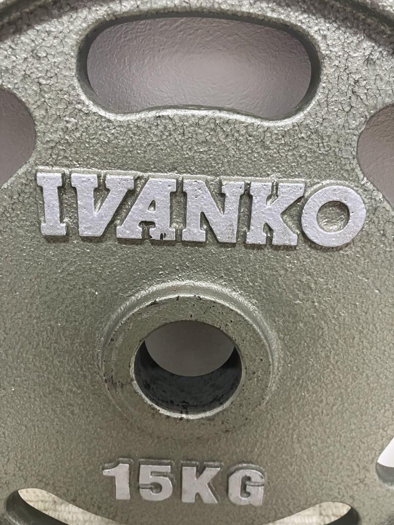 ②早い者勝ち！IVANKO イヴァンコ オリンピック プレート15kg 50mm