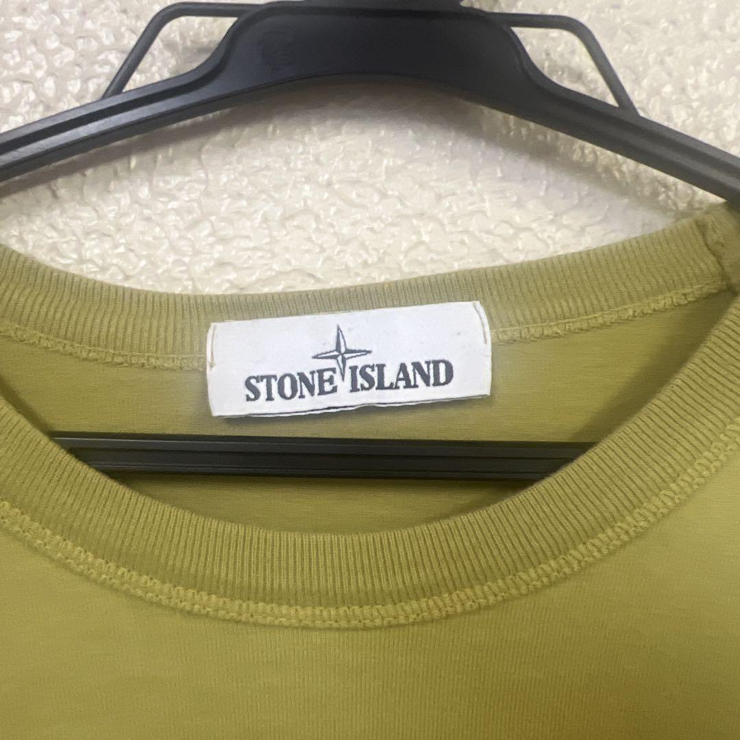 【希少カラー❗️】stone islandロンTスウェット オリーブ　カーキ　M