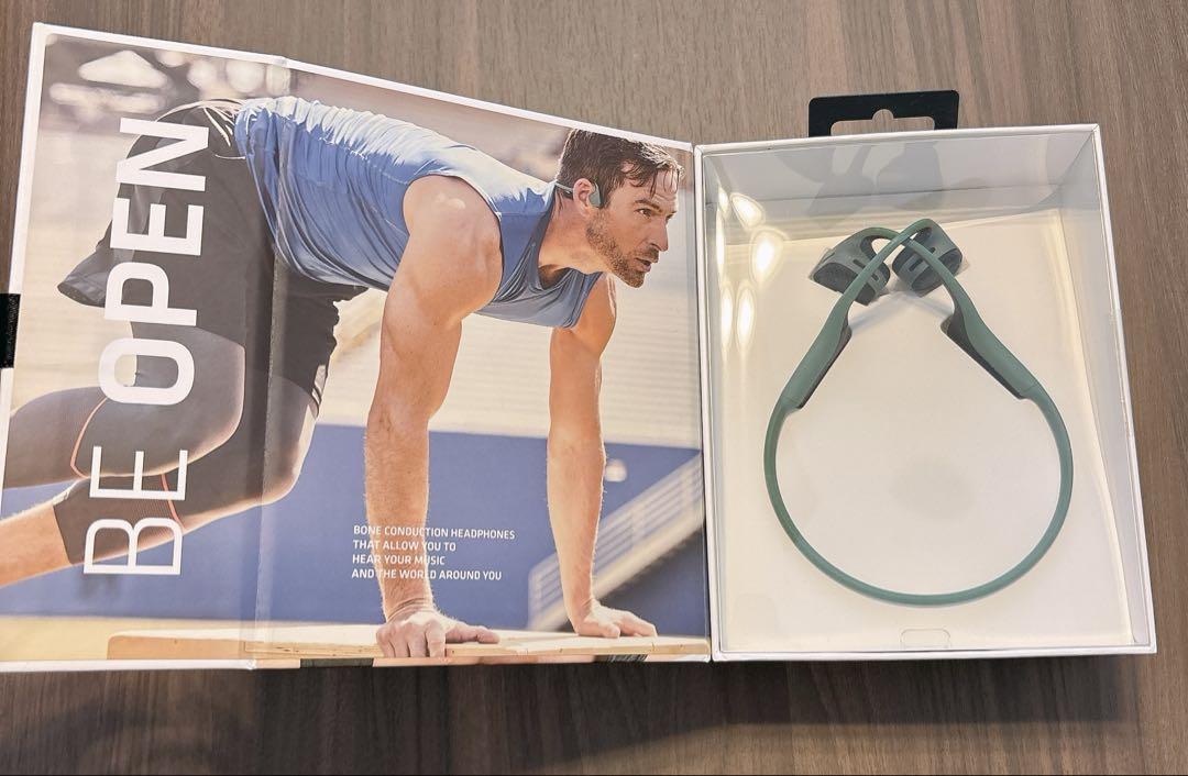 AfterShokz 骨伝導ワイヤレスヘッドホン（フォレストグリーン）