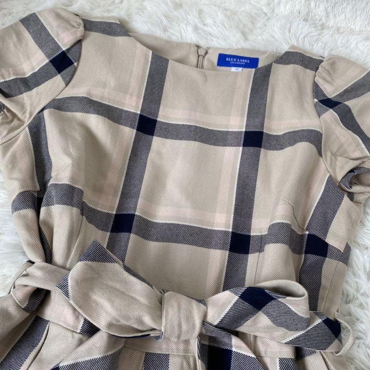 ホワイト系,M高品質 美品✨ BLUE LABEL CRESTBRIDGEチェック柄 ...